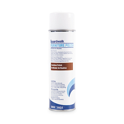 Boardwalk Furniture Polish, Lemon, 19 oz Aerosol Spray, 12/Carton (BWK346ACT)