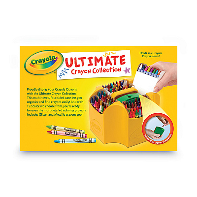 Crayola Ultimate Crayon Case, Sharpener Caddy, 152 Colors (CYO520030)