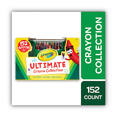 Crayola Ultimate Crayon Case, Sharpener Caddy, 152 Colors (CYO520030)