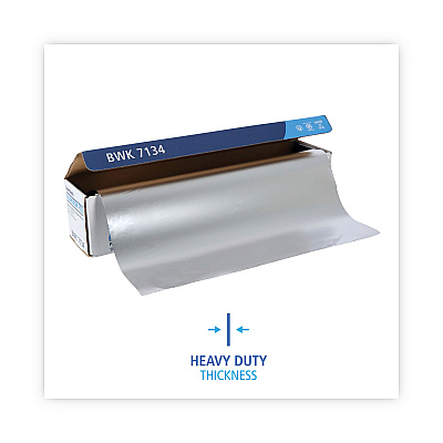 Boardwalk Heavy-Duty Aluminum Foil Roll, 87 Gauge, 18" x 500 ft (BWK7134)