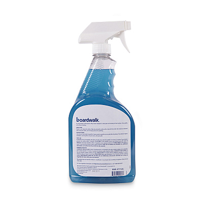 Boardwalk Industrial Strength Glass Cleaner with Ammonia, 32 oz Trigger Spray Bottle (BWK47112AEA)