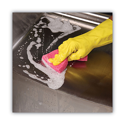 Boardwalk Small Cellulose Sponge, 3.6 x 6.5, 0.9" Thick, Pink, 2/Pack, 24 Packs/Carton (BWKCS1A)