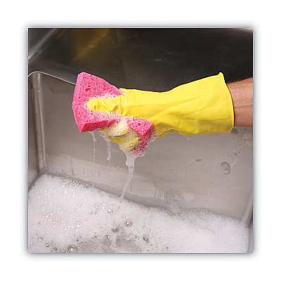 Boardwalk Small Cellulose Sponge, 3.6 x 6.5, 0.9" Thick, Pink, 2/Pack, 24 Packs/Carton (BWKCS1A)