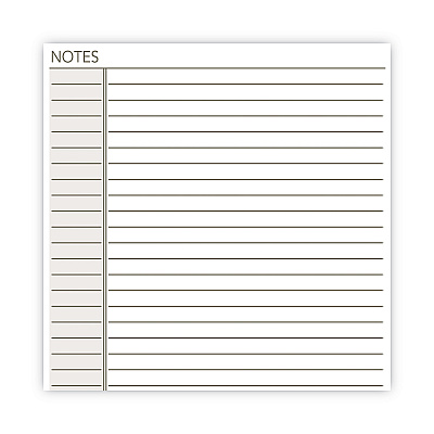 AT-A-GLANCE Lined Notes Pages for Planners/Organizers, 8.5 x 5.5, White Sheets, Undated (AAG011200)