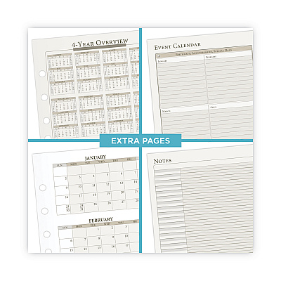 AT-A-GLANCE 2-Page-Per-Week Planner Refills, 8.5 x 5.5, White Sheets, 12-Month (Jan to Dec): 2026 (481285Y21)