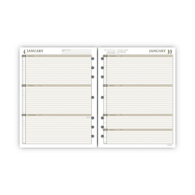 AT-A-GLANCE 2-Page-Per-Week Planner Refills, 8.5 x 5.5, White Sheets, 12-Month (Jan to Dec): 2026 (481285Y21)