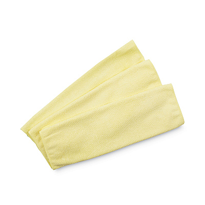 Rubbermaid Commercial Microfiber Cleaning Cloths, 16 x 16, Yellow, 24/Pack (RCP1820584)