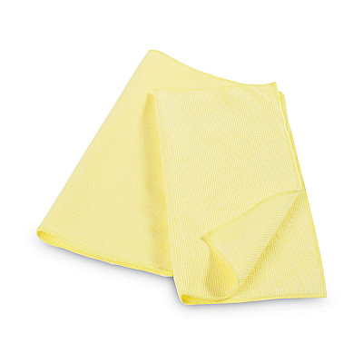 Rubbermaid Commercial Microfiber Cleaning Cloths, 16 x 16, Yellow, 24/Pack (RCP1820584)
