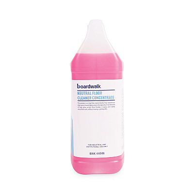 Boardwalk Neutral Floor Cleaner Concentrate, Lemon Scent, 1 gal Bottle, 4/Carton (BWK4404N)