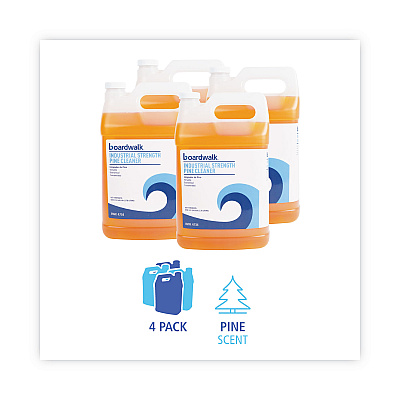 Boardwalk Industrial Strength Pine Cleaner, 1 gal Bottle, 4/Carton (BWK4734)