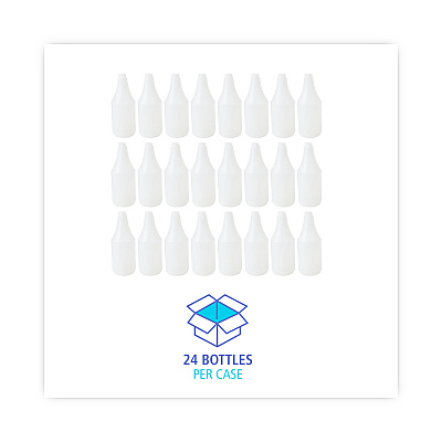 Boardwalk Embossed Spray Bottle, 24 oz, Clear, 24/Carton (BWK00024)