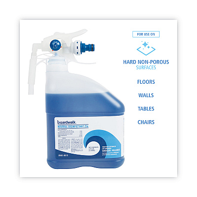 Boardwalk PDC Neutral Disinfectant, Floral Scent, 3 Liter Bottle, 2/Carton (BWK4815)