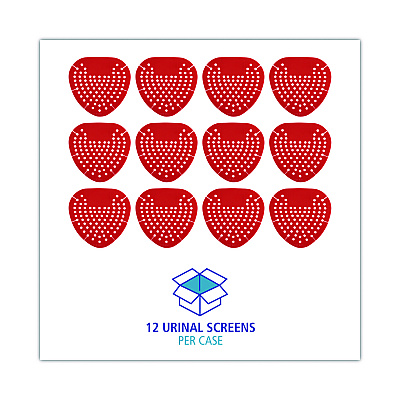 Boardwalk Urinal Screen, Cherry Scent, 3.5 oz, Red, Dozen (BWK1001)