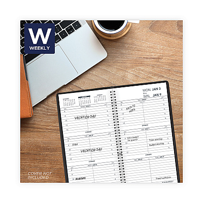 AT-A-GLANCE Weekly Appointment Book Refill Hourly Ruled, 6.25 x 3.25, White Sheets, 12-Month (Jan to Dec): 2026 (7090410)