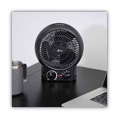 Alera Heater Fan, 1,500 W, 8.25 x 4.37 x 9.5, Black (ALEHEFF10B)