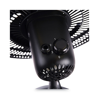 Alera 16" 3-Speed Oscillating Pedestal Stand Fan, Metal, Plastic, Black (ALEFANP16B)