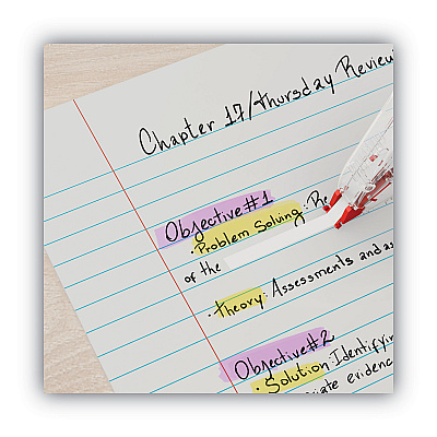 Universal Correction Tape Dispenser, Non-Refillable, Transparent Red Applicator, 0.2" x 315", 10/Pack (UNV75616)