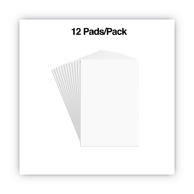 Universal Scratch Pads, Unruled, 4 x 6, White, 100 Sheets, 12/Pack (UNV35614)