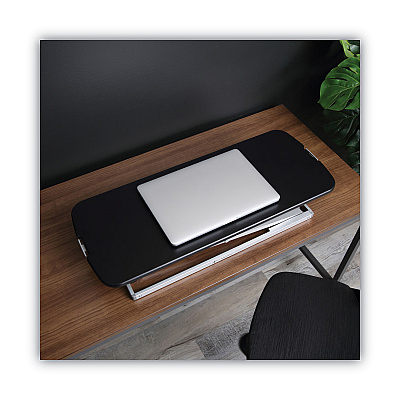 Alera AdaptivErgo Laptop Lifting Workstation, 31.25" x 12.63" x 1.38" to 16", Black/Silver (ALEAEWR7B)