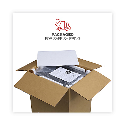 Alera File Pedestal, Left or Right, 3-Drawers: Box/Box/File, Legal/Letter, Charcoal, 14.96" x 19.29" x 27.75" (ALEPABBFCH)
