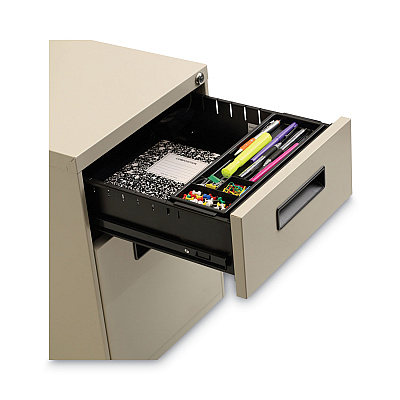 Alera File Pedestal, Left or Right, 2-Drawers: Box/File, Legal/Letter, Putty, 14.96" x 19.29" x 21.65" (ALEPABFPY)