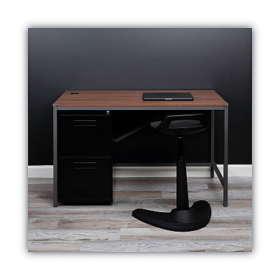 Alera File Pedestal, Left or Right, 2 Legal/Letter-Size File Drawers, Black, 14.96" x 19.29" x 27.75" (ALEPAFFBL)