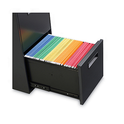 Alera File Pedestal, Left or Right, 2 Legal/Letter-Size File Drawers, Charcoal, 14.96" x 19.29" x 27.75" (ALEPAFFCH)