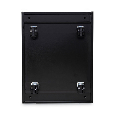 Alera File Pedestal with Full-Length Pull, Left or Right, 3-Drawers: Box/Box/File, Legal/Letter, Black, 14.96" x 19.29" x 27.75" (ALEPBBBFBL)