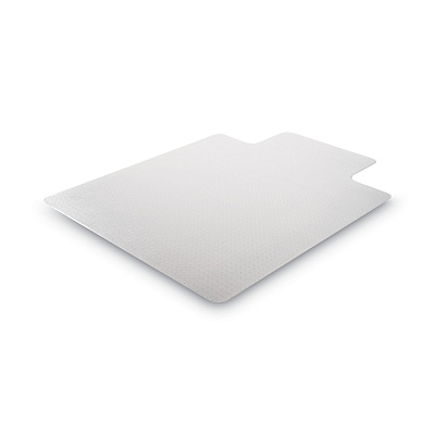 deflecto DuraMat Moderate Use Chair Mat, Low Pile Carpet, Roll, 36 x 48, Lipped, Clear (DEFCM13113COM)