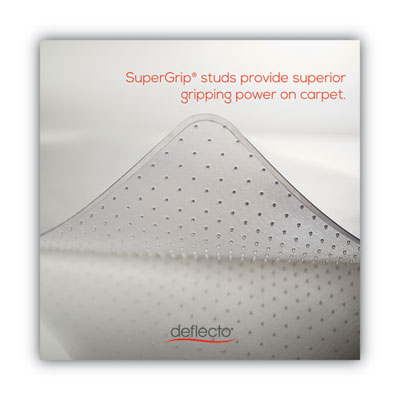 deflecto Duramat Moderate Use Chair Mat, Low Pile Carpet, Roll, 46 X 60, Rectangle, Clear (DEFCM13443FCOM)