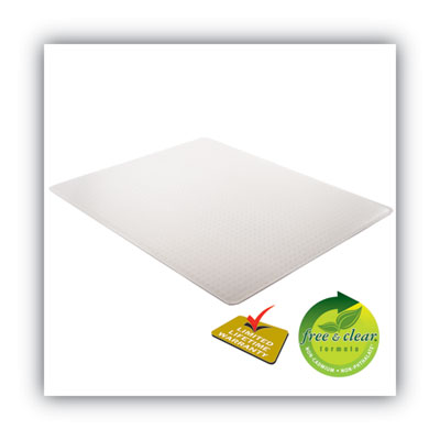 deflecto Duramat Moderate Use Chair Mat, Low Pile Carpet, Roll, 46 X 60, Rectangle, Clear (DEFCM13443FCOM)