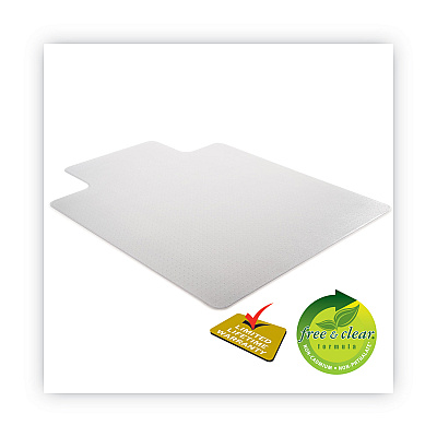 deflecto SuperMat Frequent Use Chair Mat, Med Pile Carpet, Roll, 36 x 48, Lipped, Clear (DEFCM14113COM)