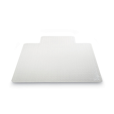 deflecto SuperMat Frequent Use Chair Mat, Med Pile Carpet, Roll, 36 x 48, Lipped, Clear (DEFCM14113COM)