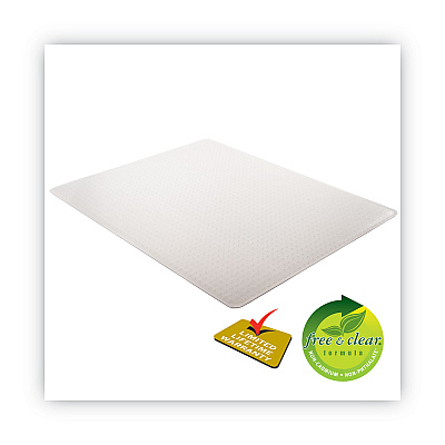 deflecto SuperMat Frequent Use Chair Mat, Med Pile Carpet, Roll, 46 x 60, Rectangle, Clear (DEFCM14443FCOM)