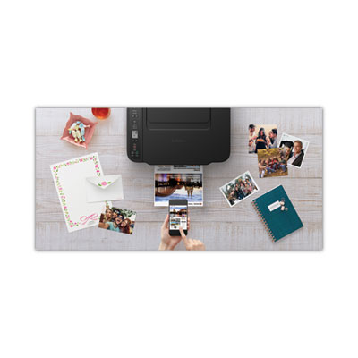 Canon PIXMA TS3520 Wireless All-in-One Printer, Copy/Print/Scan, Black (4977C002)