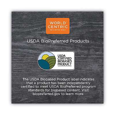 World Centric No Tree Paper Bowls, 24 oz, 4.4" Diameter x 4.5"h, Natural, Sugarcane, 500/Carton (WORBOSU24)