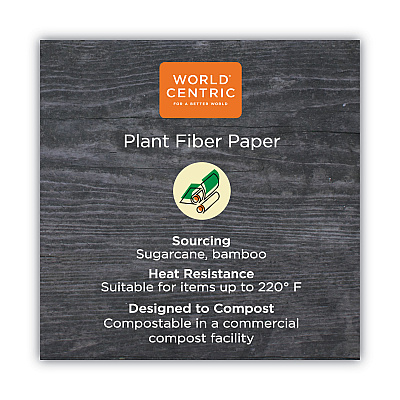 World Centric No Tree Paper Bowls, 32 oz, 4.4" Diameter x 5.8"h, Natural, Sugarcane, 500/Carton (WORBOSU32)