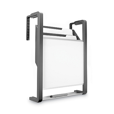 Quartet Hanging File Pocket with Dry Erase Board, 3 Sections, Letter Size, 15" x 4", x 20", Black (QRTOFD)
