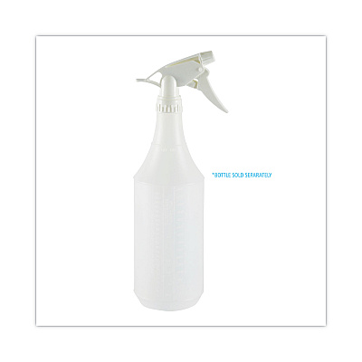 Boardwalk Trigger Sprayer 300ES, 9.5" Tube, Fits oz Bottles, White, 24/Carton (BWK58109)