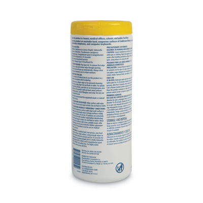Boardwalk Disinfecting Wipes, 7 x 8, Lemon Scent, 35/Canister, 12 Canisters/Carton (BWK455W35)