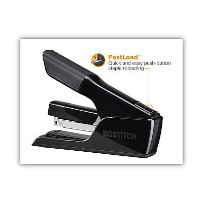 Bostitch EZ Squeeze 75 Stapler, 75-Sheet Capacity, Black (BOSB875)