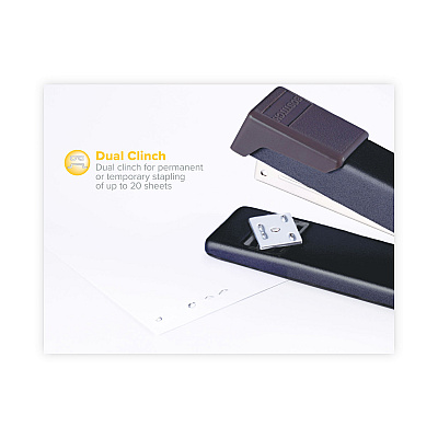 Bostitch Classic Metal Stapler, 20-Sheet Capacity, Black (BOSB515BK)