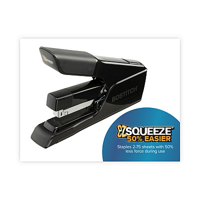 Bostitch EZ Squeeze 75 Stapler, 75-Sheet Capacity, Black (BOSB875)