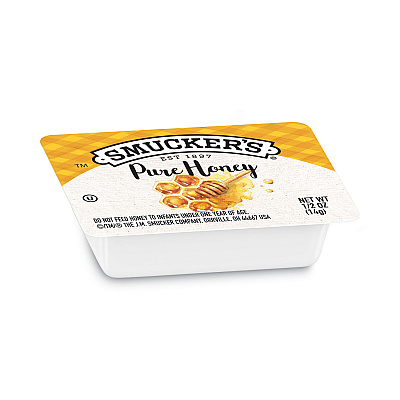 Smucker's Honey, Single Serving Packs,0.5 oz, 200/Carton (SMU763)