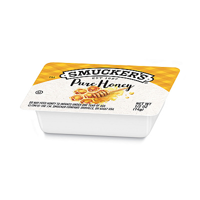 Smucker's Honey, Single Serving Packs,0.5 oz, 200/Carton (SMU763)