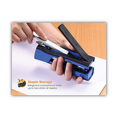 Bostitch Dynamo Stapler, 20-Sheet Capacity, Blue (BOSB696RBLUE)