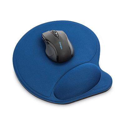 Kensington Wrist Pillow Extra-Cushioned Mouse Support, 7.9 x 10.9, Blue (KMW57803)