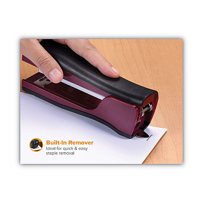 Bostitch Dynamo Stapler, 20-Sheet Capacity, Wine Metallic (BOSB696RMAG)