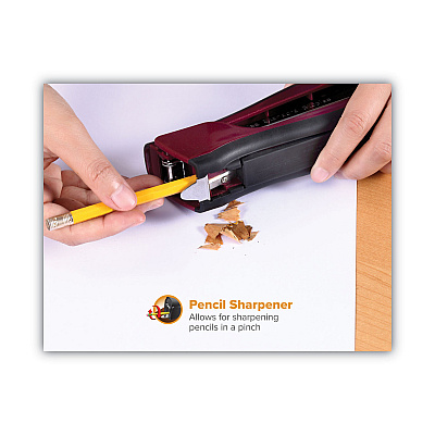 Bostitch Dynamo Stapler, 20-Sheet Capacity, Wine Metallic (BOSB696RMAG)