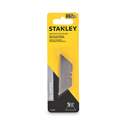 Stanley Heavy-Duty Utility Knife Replacement Blade, 5/Pack (BOS11921)
